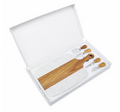 marble & acacia serving board set