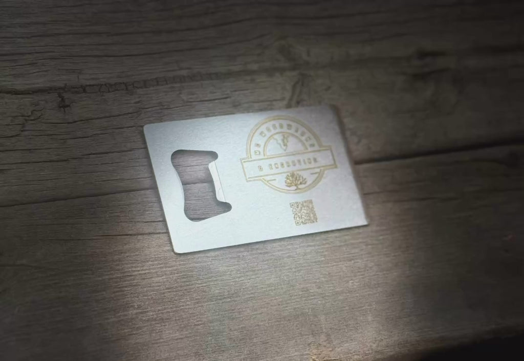 Metal Business Card Bottle Opener