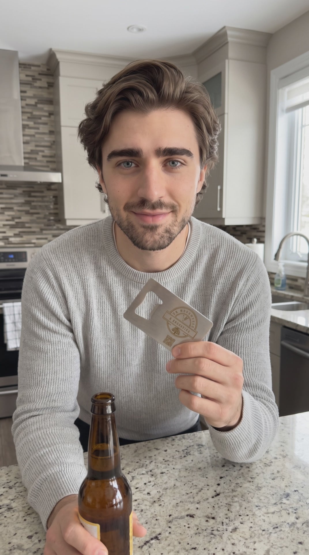 Metal Business Card Bottle Opener set of 50